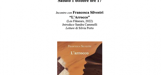 “L’Arrocco” Incontro con Francesca Silvestri <span class="dashicons dashicons-calendar"></span>