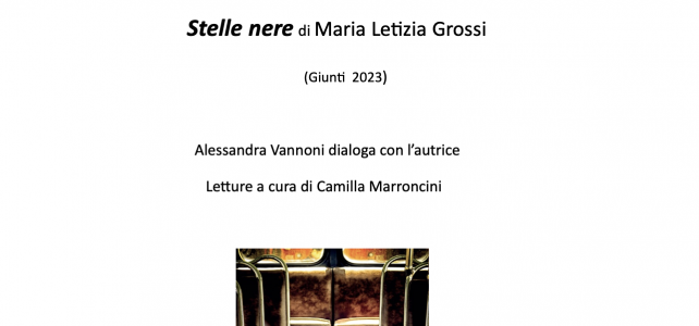 Presentazione di “Stelle nere” di MAria Letizia Grossi <span class="dashicons dashicons-calendar"></span>